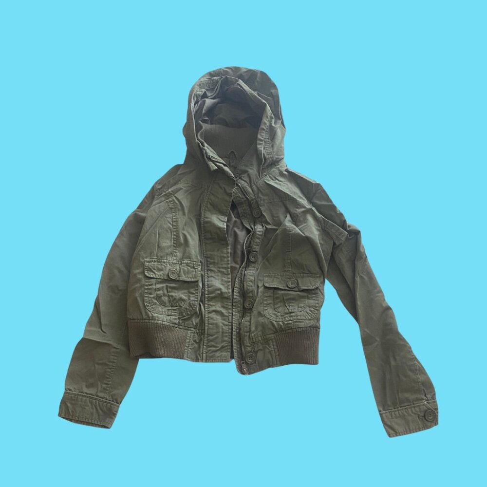 Olive Green Jacket fits like a small